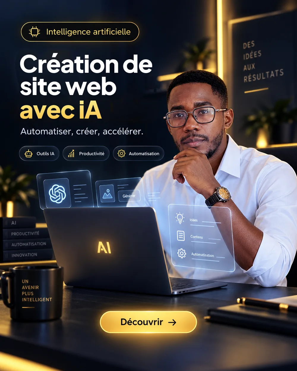 Affiche de la formation Création de site web avec iA